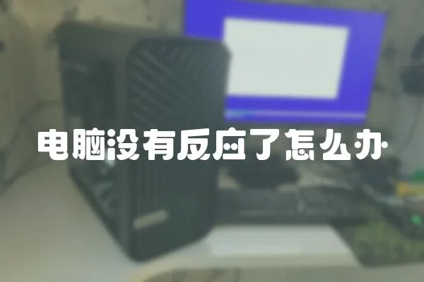 電腦沒有反應了怎么辦