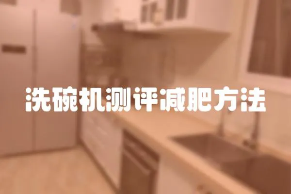 洗碗機測評減肥方法