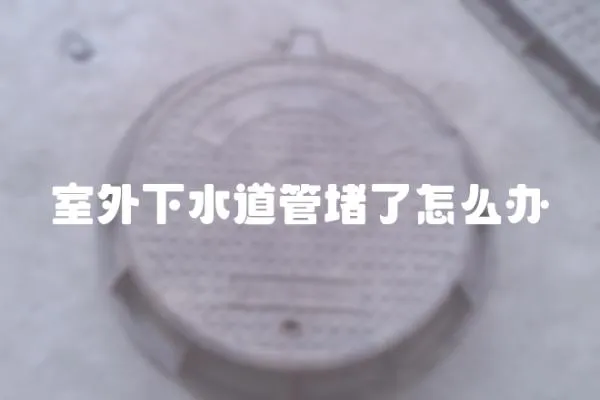 室外下水道管堵了怎么辦