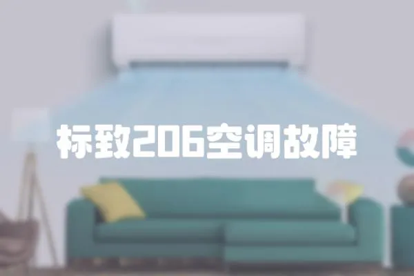 標(biāo)致206空調(diào)故障
