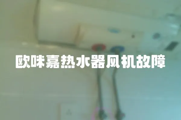 歐咪嘉熱水器風機故障