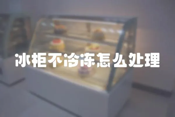 冰柜不冷凍怎么處理
