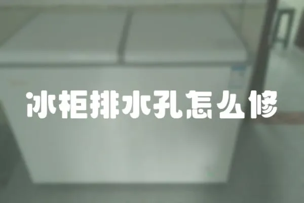 冰柜排水孔怎么修