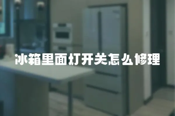 冰箱里面燈開關怎么修理