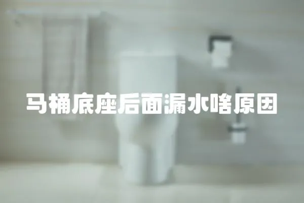 馬桶底座后面漏水啥原因