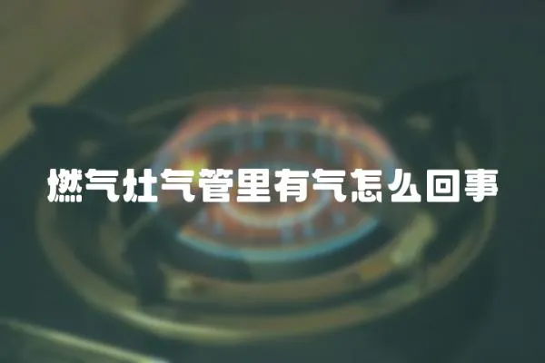 燃氣灶氣管里有氣怎么回事