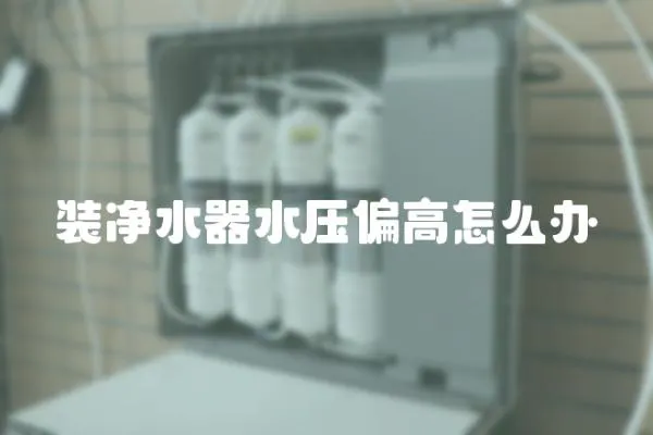 裝凈水器水壓偏高怎么辦