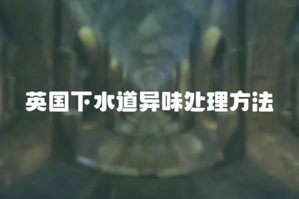 英國下水道異味處理方法