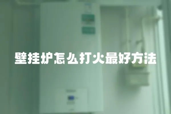壁掛爐怎么打火最好方法