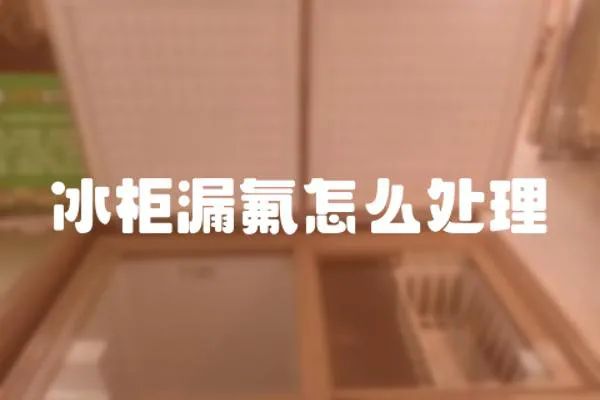 冰柜漏氟怎么處理