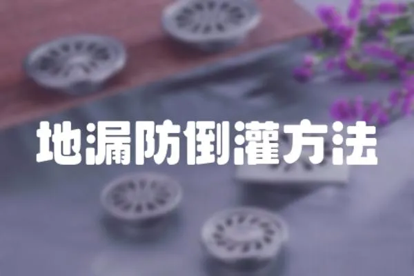 地漏防倒灌方法