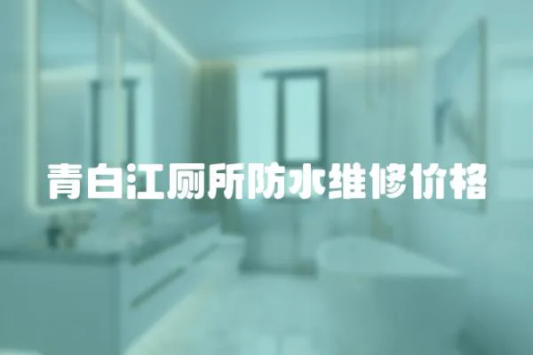 青白江廁所防水維修價格