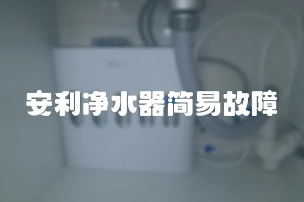 安利净水器简易故障