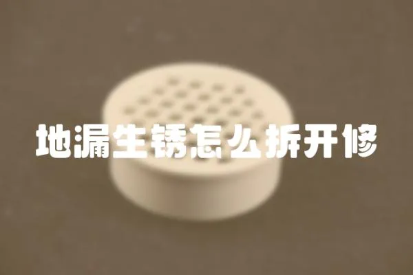 地漏生銹怎么拆開修