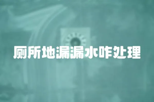 廁所地漏漏水咋處理