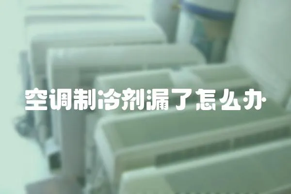 空調制冷劑漏了怎么辦