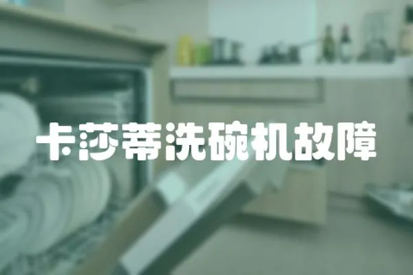 卡莎蒂洗碗機故障