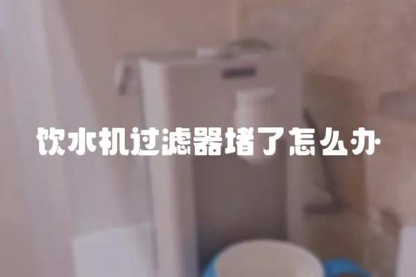 饮水机过滤器堵了怎么办