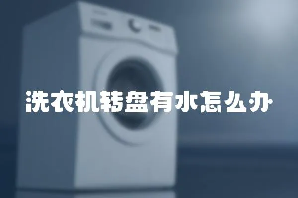 洗衣機轉(zhuǎn)盤有水怎么辦