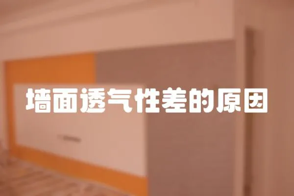墻面透氣性差的原因