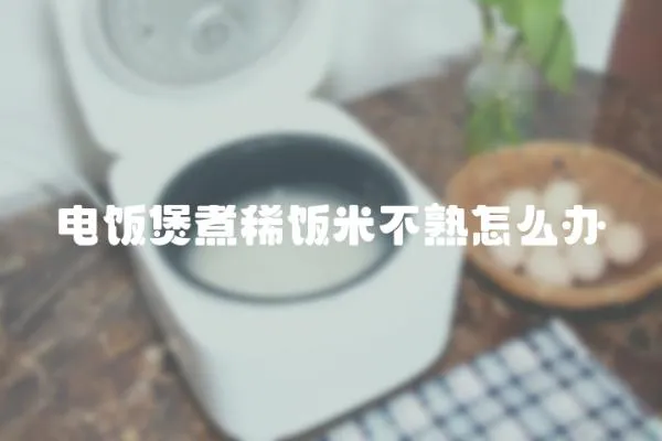 電飯煲煮稀飯米不熟怎么辦