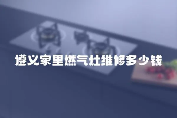 遵義家里燃?xì)庠罹S修多少錢