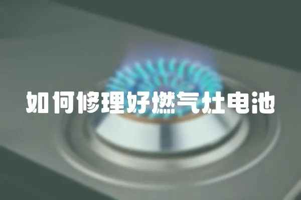 如何修理好燃氣灶電池