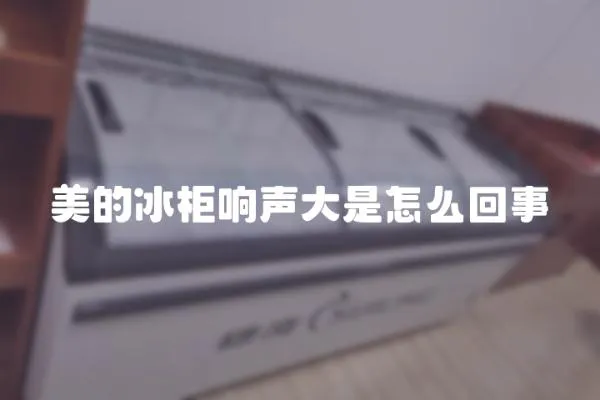 美的冰柜響聲大是怎么回事