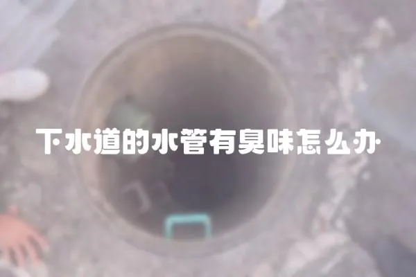 下水道的水管有臭味怎么辦