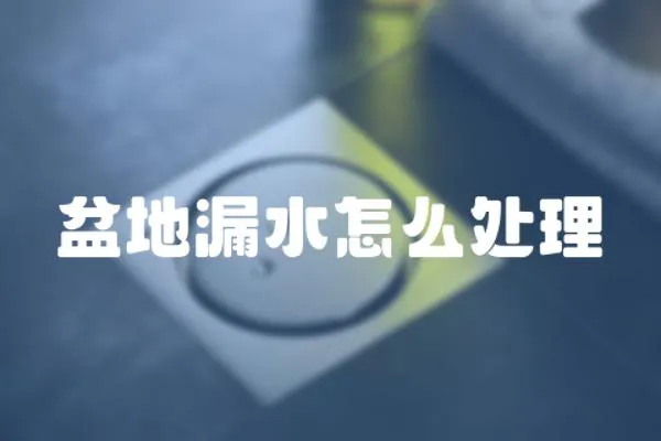 盆地漏水怎么處理