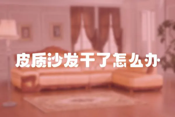 皮質沙發干了怎么辦