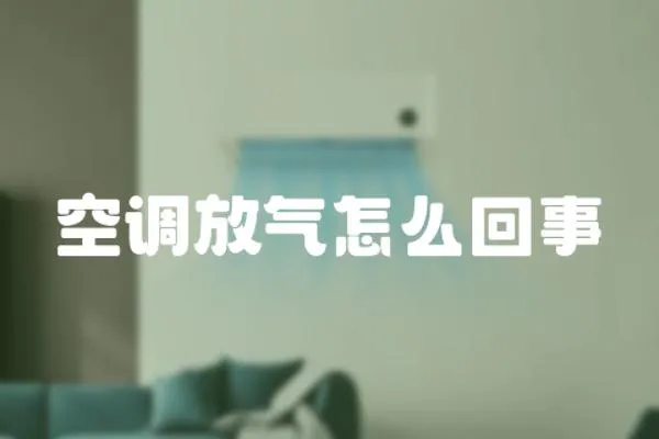 空調放氣怎么回事