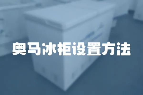 奧馬冰柜設(shè)置方法