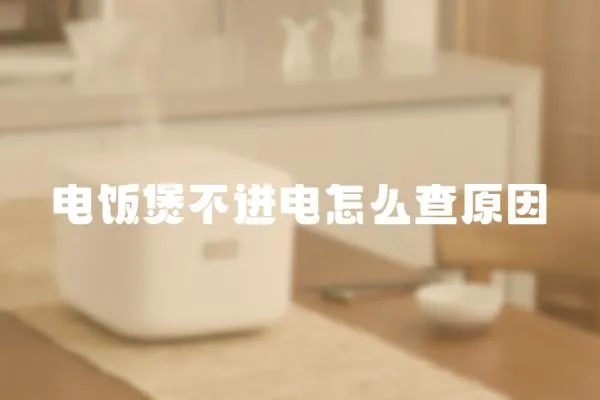 電飯煲不進電怎么查原因