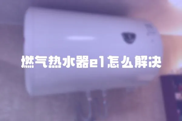 燃氣熱水器e1怎么解決