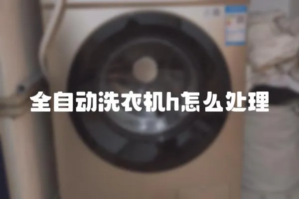 全自動洗衣機h怎么處理
