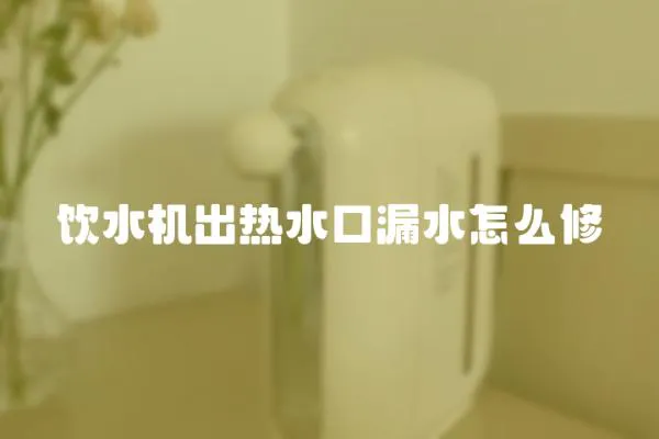 飲水機出熱水口漏水怎么修