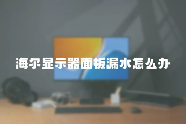 海尔显示器面板漏水怎么办