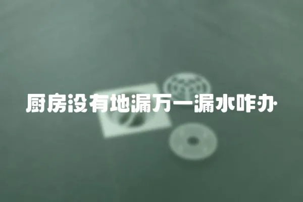 廚房沒有地漏萬一漏水咋辦