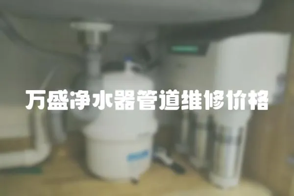 万盛净水器管道维修价格