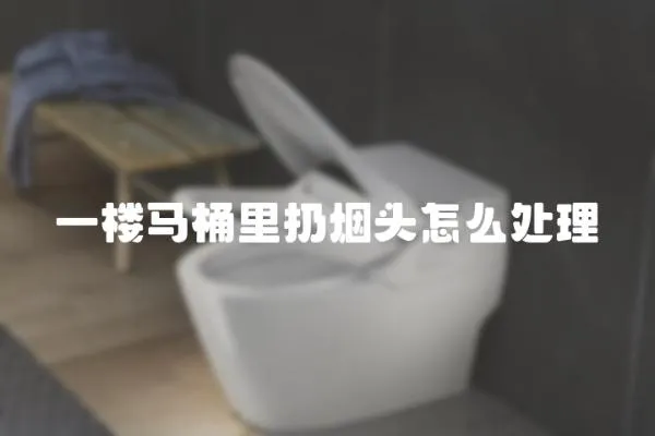 一樓馬桶里扔煙頭怎么處理