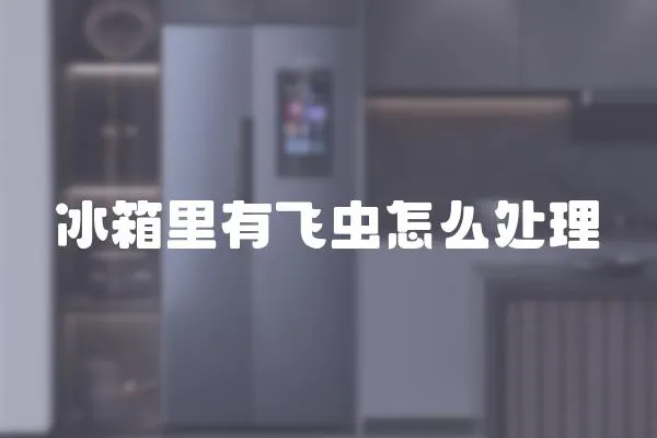 冰箱里有飛蟲怎么處理
