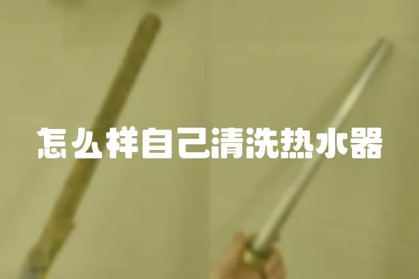 怎么樣自己清洗熱水器