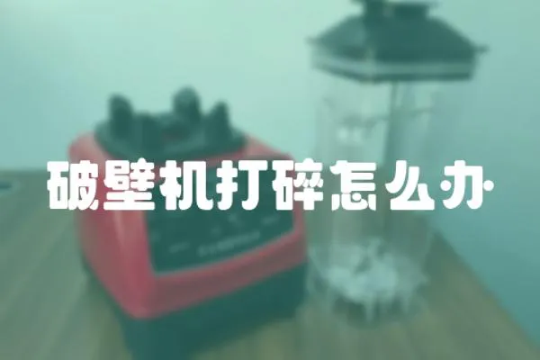 破壁機(jī)打碎怎么辦