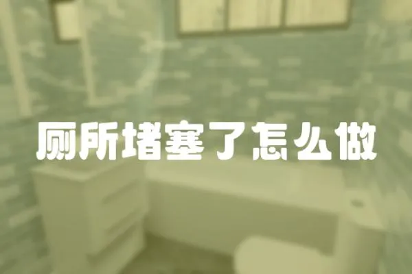 廁所堵塞了怎么做