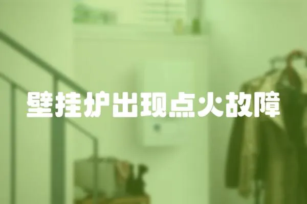 壁掛爐出現(xiàn)點(diǎn)火故障