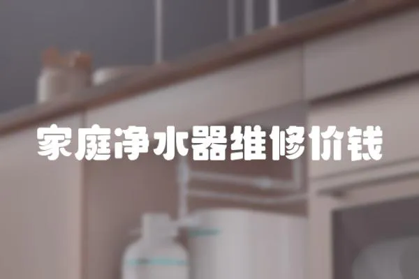 家庭凈水器維修價錢