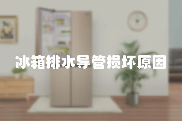 冰箱排水導管損壞原因