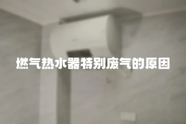 燃氣熱水器特別廢氣的原因