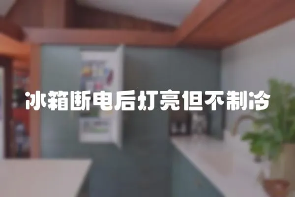 冰箱斷電后燈亮但不制冷